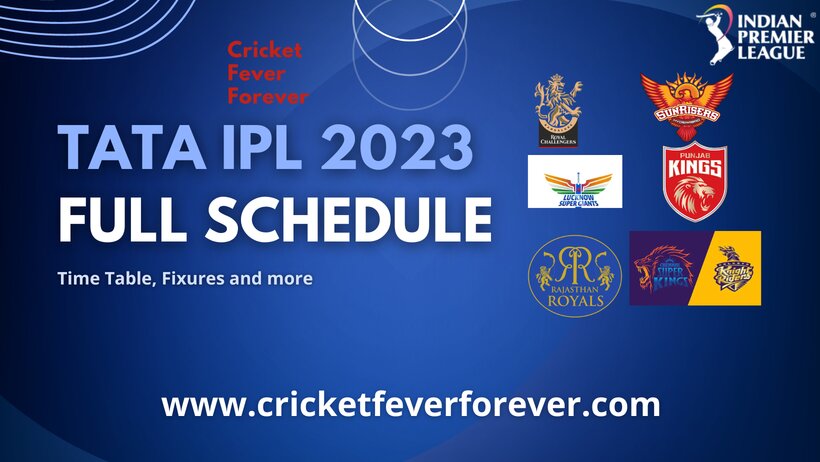 Tata IPL 2023 Schedule